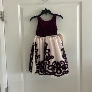 American Princess Red and Pink Halter Fit and Flare Dress